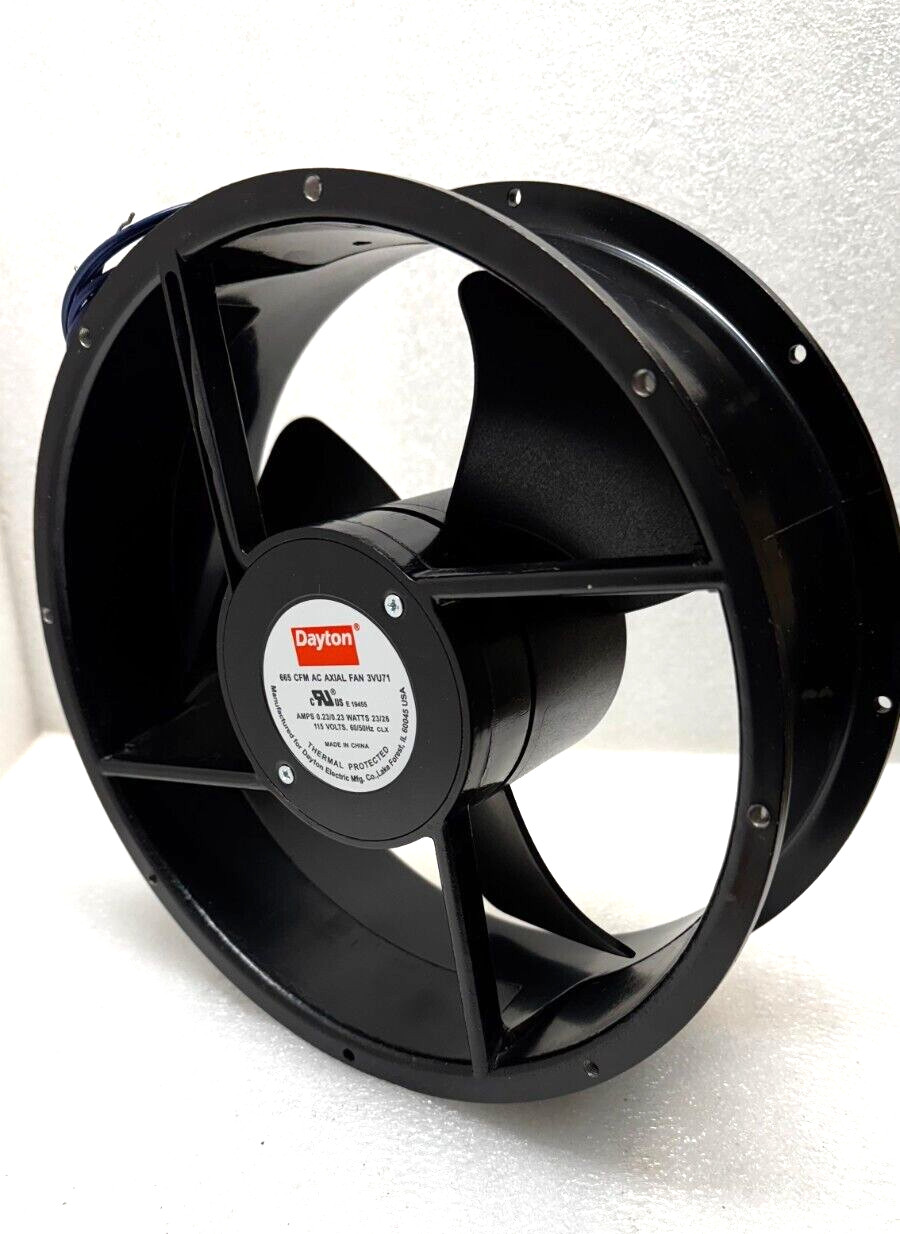 DAYTON AC.AXIAL FAN. 3VU71. 665CFM. 115VOLT. AMPS 0.23. 60/50.Hz.