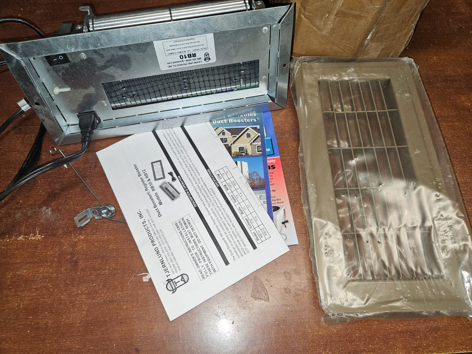 Open Box Tjernlund Products 4X10 Vent Register Booster RB10. Box Included