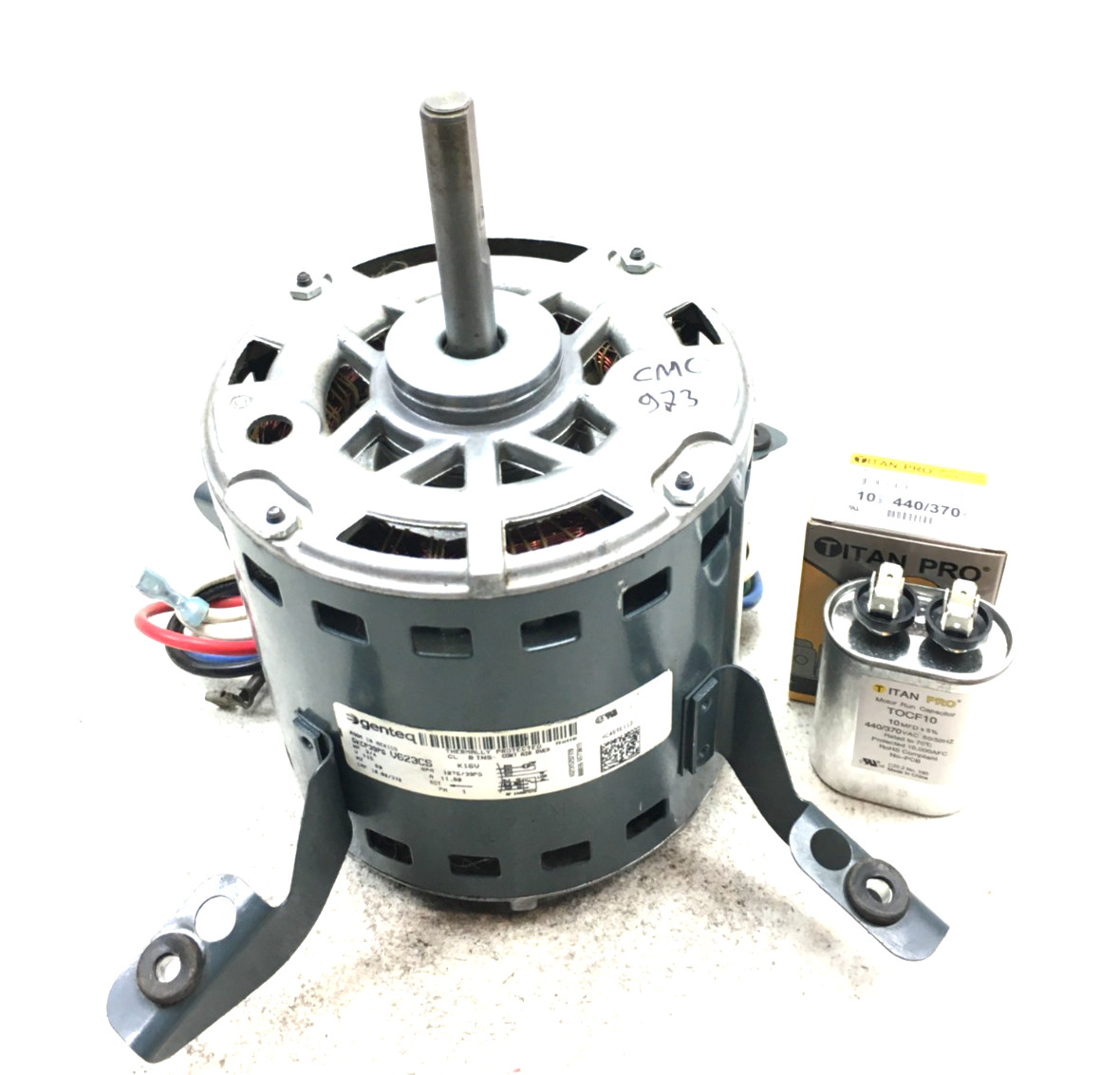Genteq 5KCP39PGV623CS Blower Motor 3/4HP 115V HC45TE113 RPM1075/3SPD #CMC923