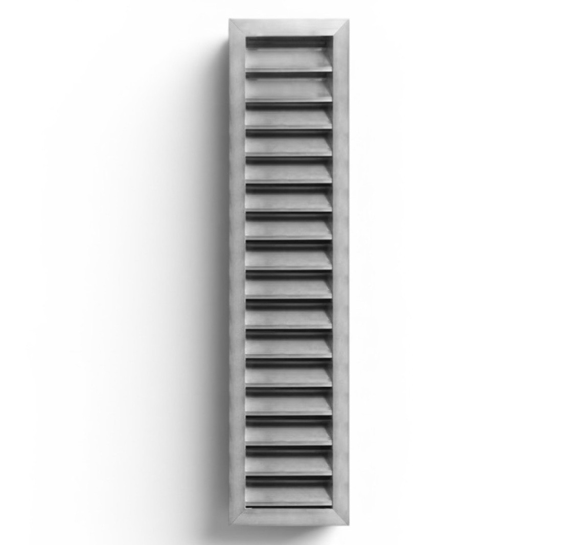 HVAC Premium 6″ X 36″ Exterior Aluminum Louver Grill Vent For Crawlspace, Gable