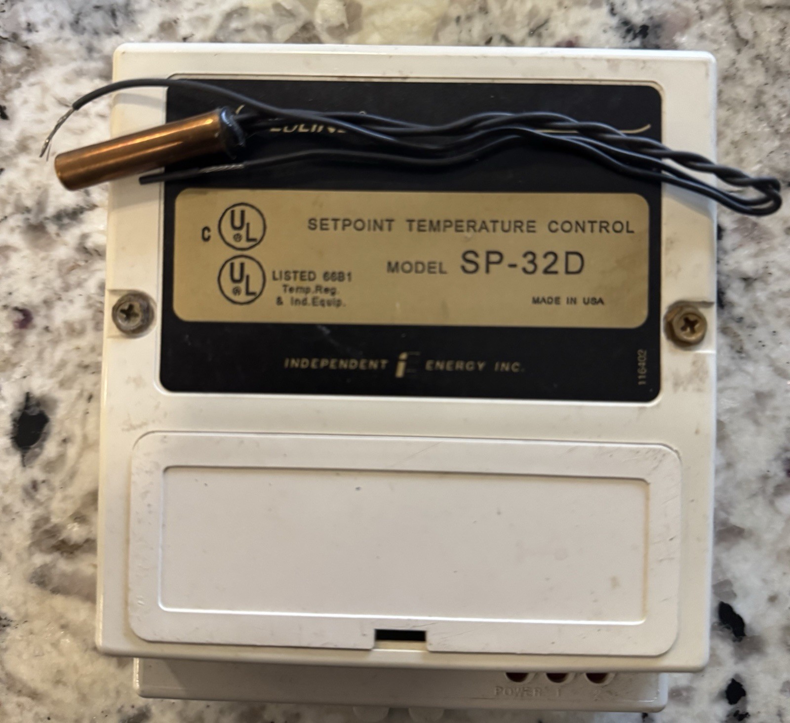 GOLDLINE UNIVERSAL TEMPERATURE CONTROL SP-32D Includes Sensor. New Old Stock
