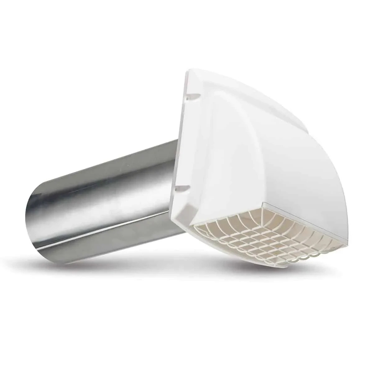 Dundas Jafine ProMax 4 In. White Plastic Dryer Vent Hood BPMH4WZW w/ Pest Guard