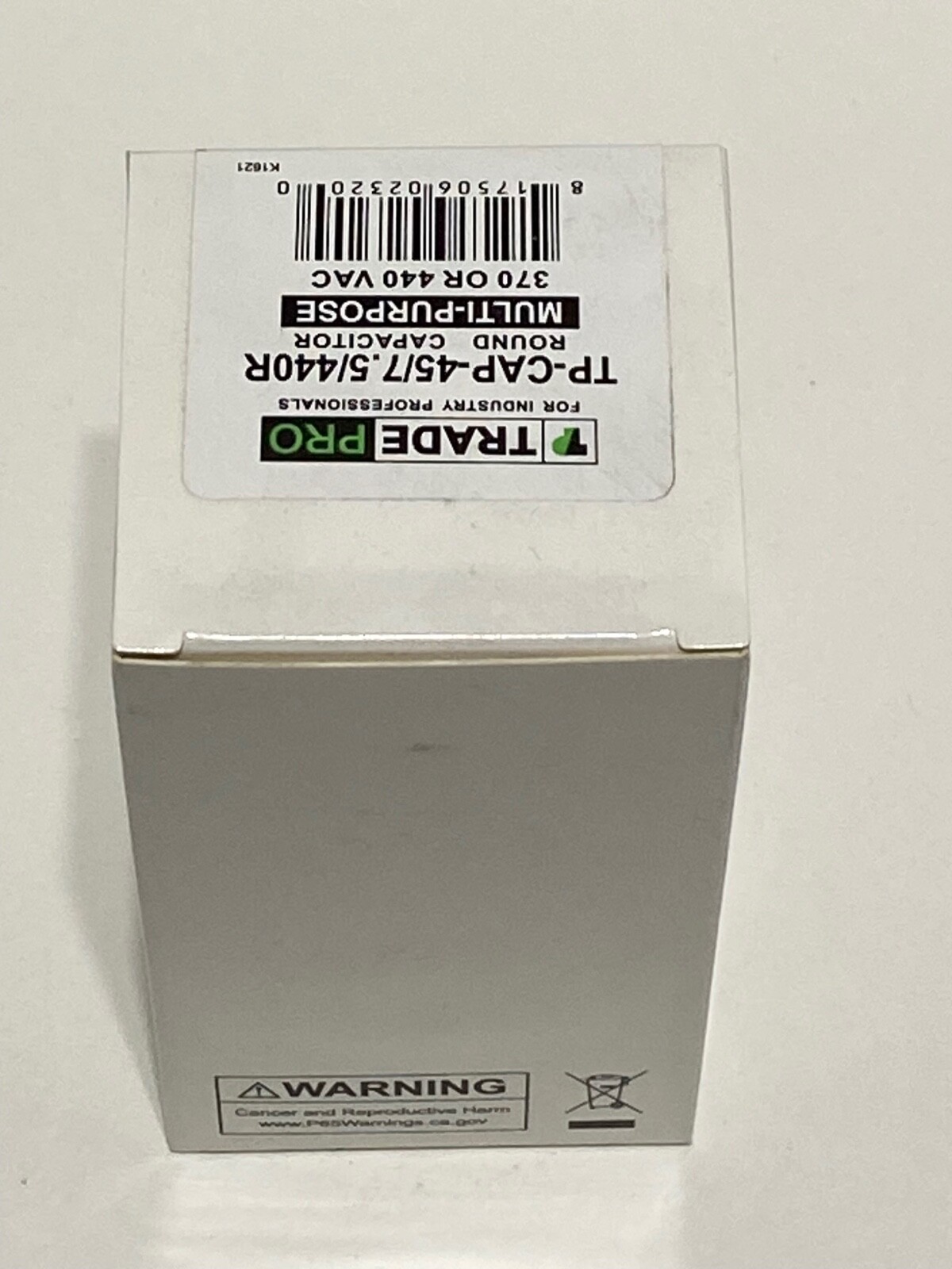 NEW – TRADEPRO – TP-CAP-45/7.5/440R – 45+7.5 MFD 440 Volt Round Run Capacitor