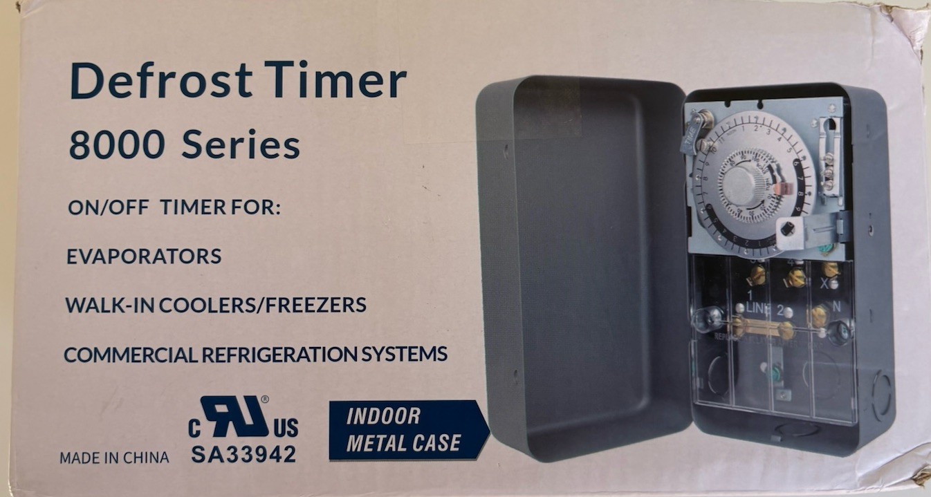 Nurfosttek S814500 Defrost Timer 120V 40A 2HP Walk-In Cooler Open Box