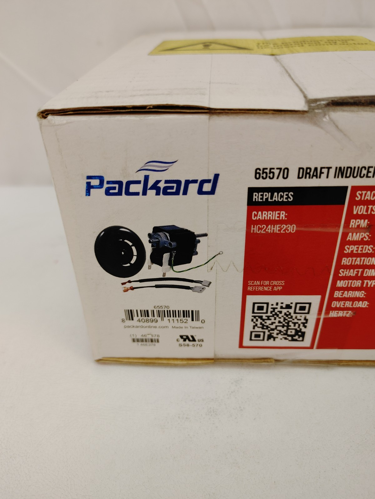 Packard 65570 Draft Inducer Motor SEALED IN BOX