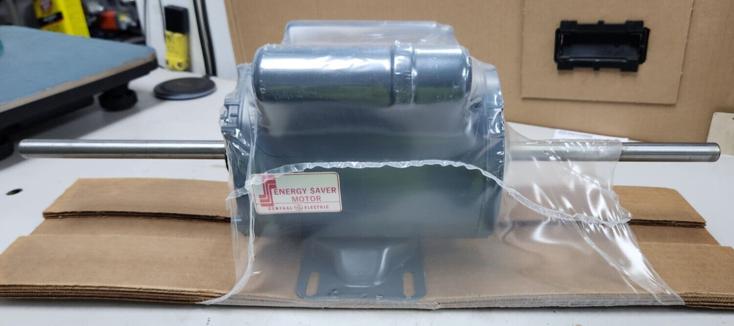 😎 NEW GE 1/3 HP BLOWER MOTOR DUAL SHAFT 115/230 VAC 1 PHASE 1725/1425 RPM