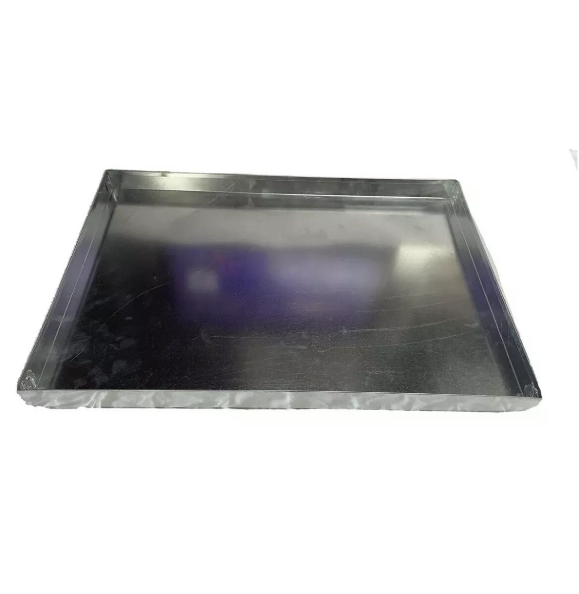 HVAC DRAIN PAN 21 X 37 X 2 GALVANIZED 26 GAUGE SHEET METAL