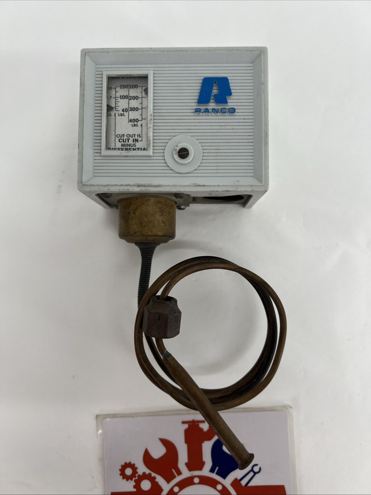 RANCO 016-108 High Pressure Control, 100-400PSIG, 40-150PSI, 1/4”, 3’ Capillary