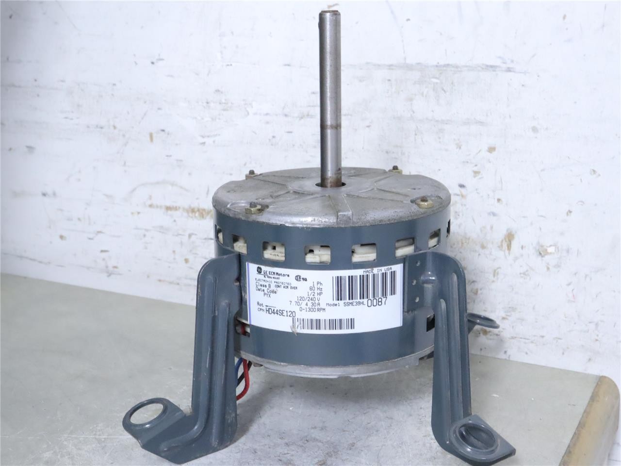 GE 5SME39HL0087 1/2HP Furnace Blower Motor 120/240V HD44SE120 MOTOR ONLY