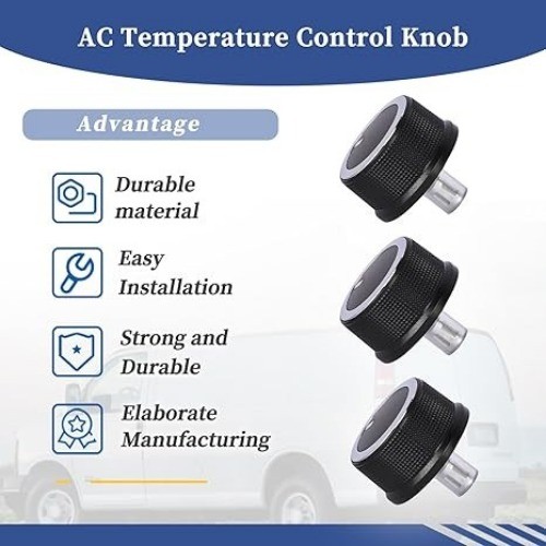 3pcs Temperature Control Knob Compatible with 2008-2021 Express & 2008-2017 Sava