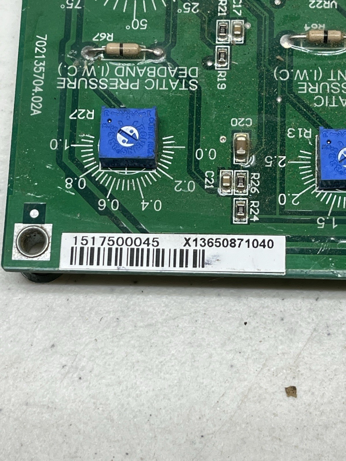 Trane Control Circuit Board X13650871040 6400-1093 REV D 30 DAY WARRANTY