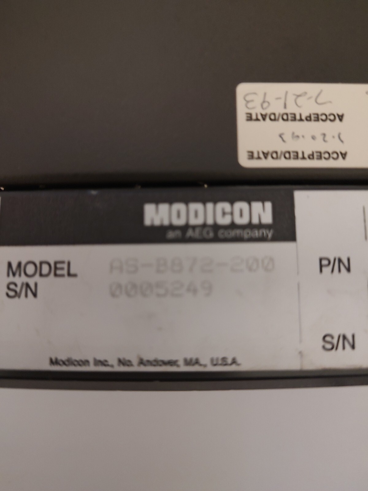 MODICON AS-B872-200 ANALOG OUTPUT MODULE ASB872200 30 DAY WARRANTY
