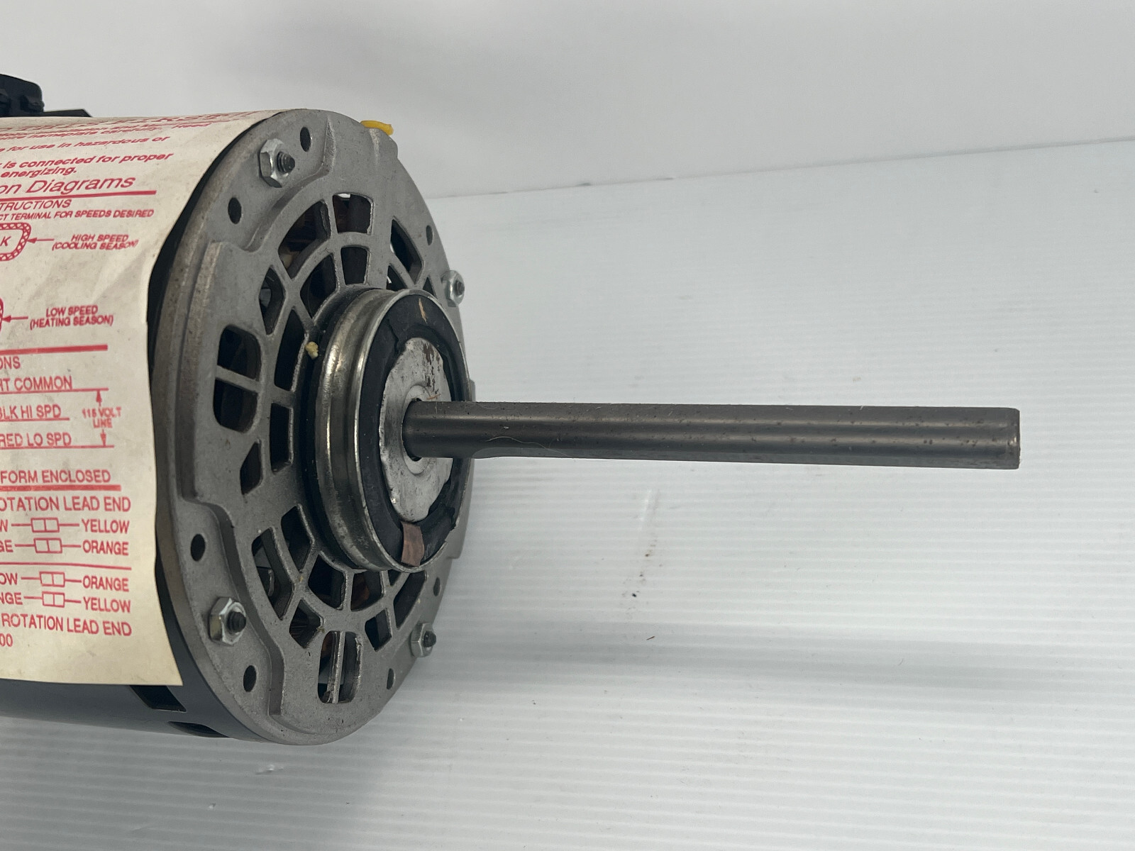Dayton 1/4 hp direct drive blower motor – 1 phase 115v model 4m257 4 speed NOS