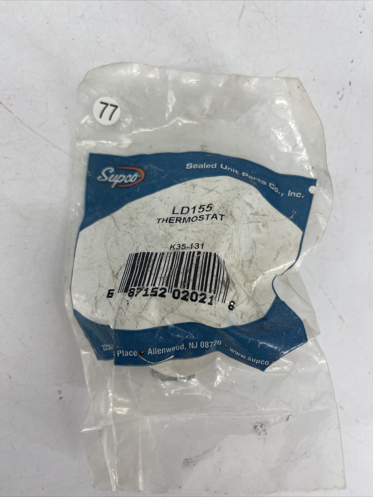 NEW OEM Supco LD155 Dryer Thermostat
