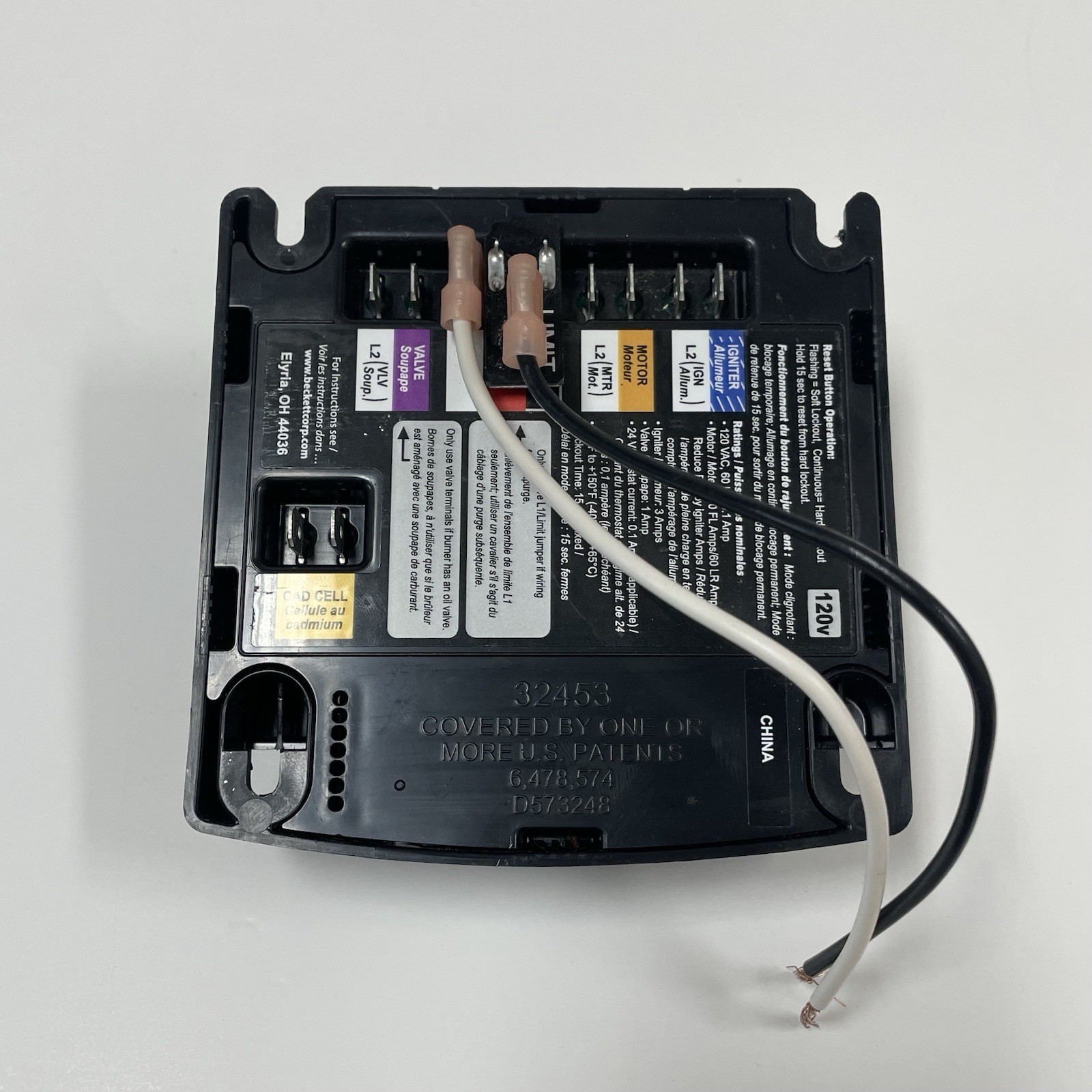 Beckett Genisys 7505 120V Oil Burner Primary Control 7505B-1500