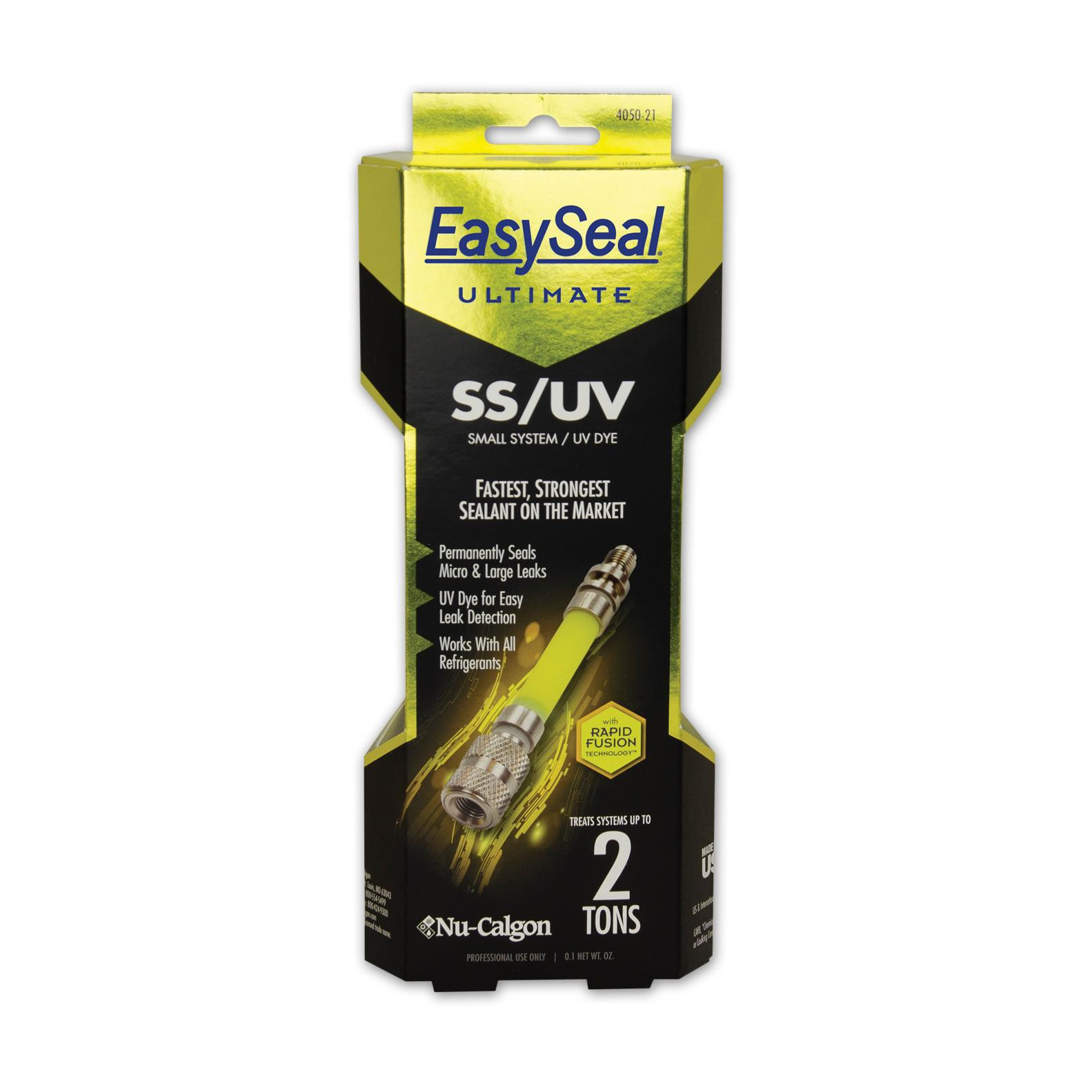 Nu-Calgon 4050-21 EasySeal SS/UV Direct Inject Sealant, Treats Fractional to 1.