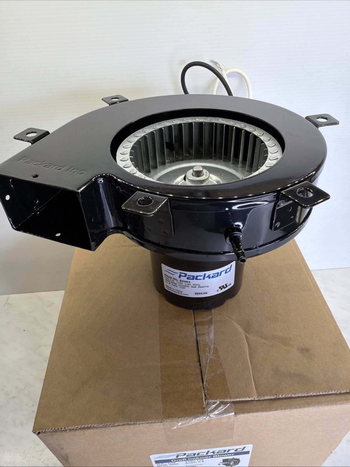 Packard – Goodman/Raheem Draft Inducer Motor Repl (1/50 HP, 115V 3000 RPM) 82483
