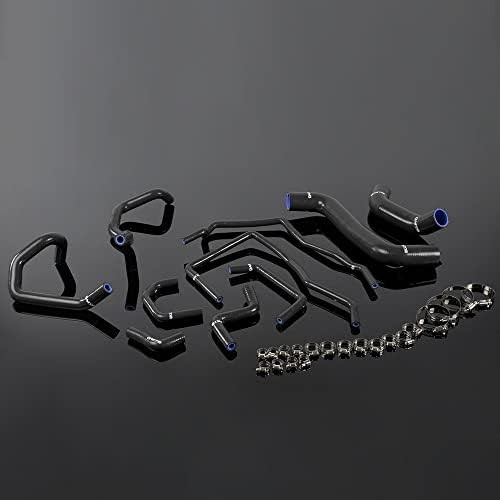 Silicone Radiator Hose Kit for 2008-11 Subaru Impreza WRX MK10 GRB GH Black