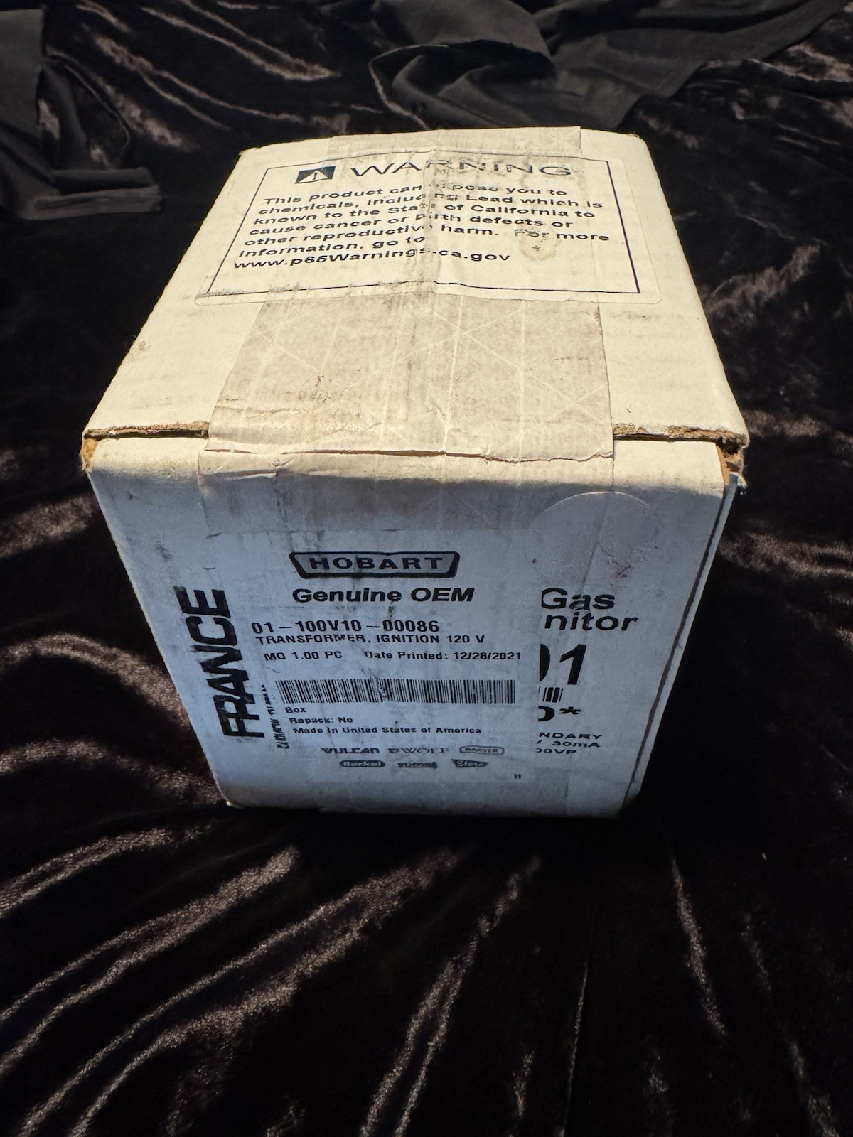 Hobart 01-100V10-00086 Gas Ignition Power Supply 120V 30mA France 5SAY