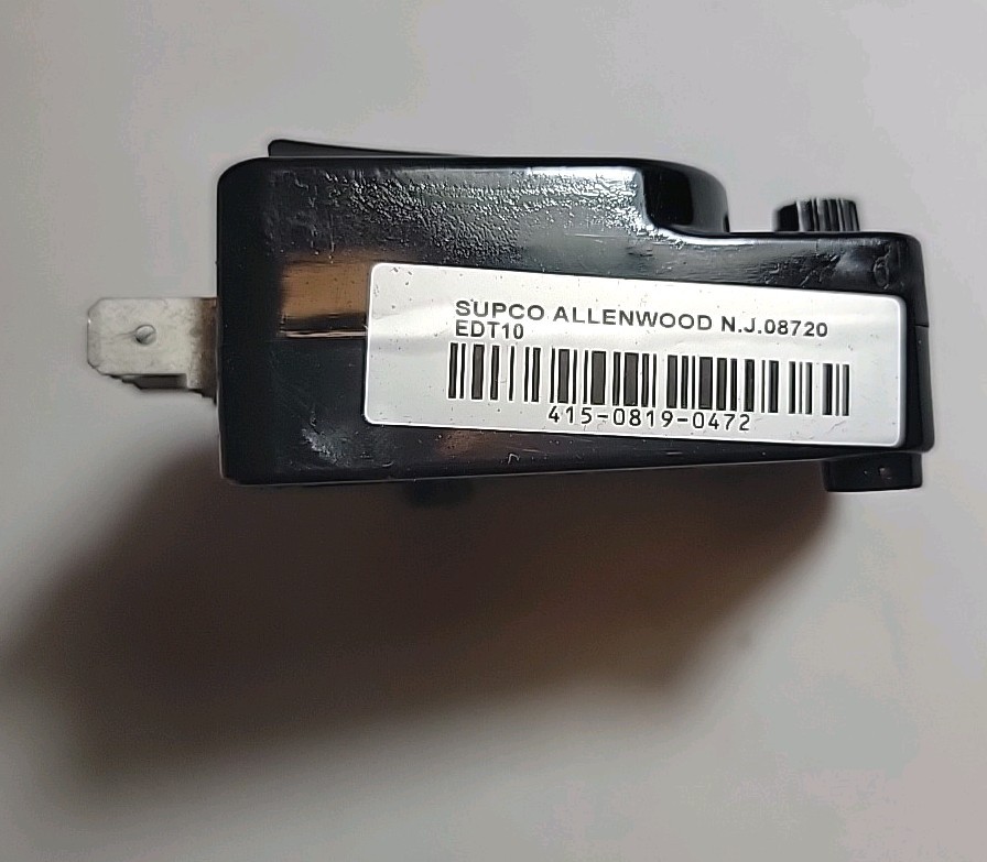 Supco Universal Electronic Defrost Timer EDT 10, 115vac, 10amp