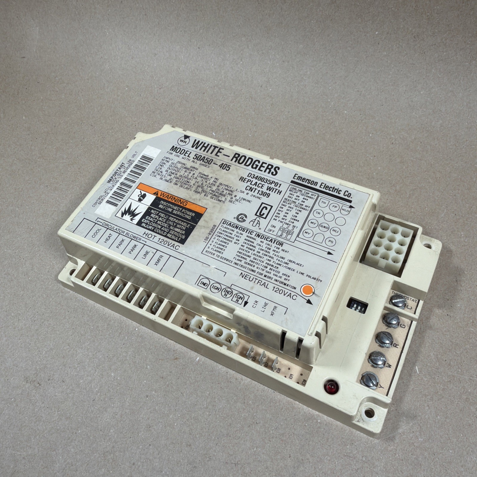 🔥🔥 White Rodgers Control Board Ignition Furnace CNT1309 50A50-405 D340035P01