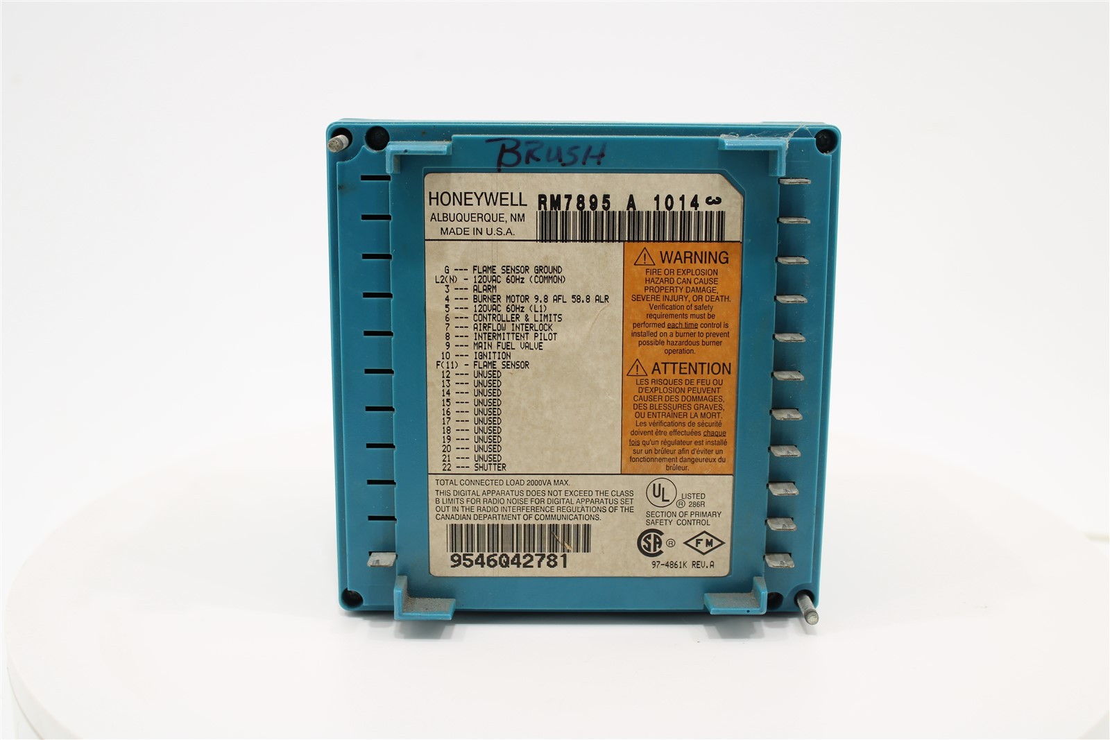Honeywell RM7890A1015 w/ R7847A1033 7800 Series Burner Control | 120V AC