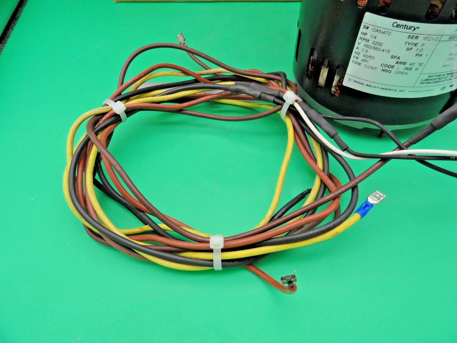 CENTURY OAN470 3S052 1/4″HP CONDENSOR MOTOR 460VOLTS 3200 RPM