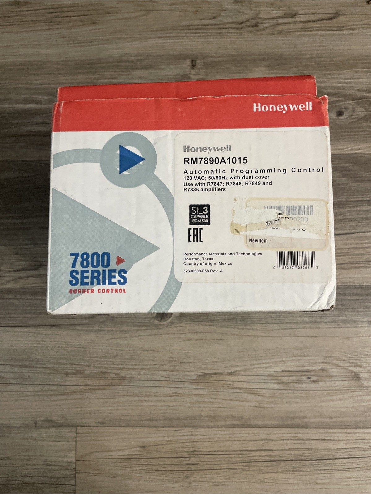 HONEYWELL RM7890A1015 BURNER CONTROL RM7890 A 1015