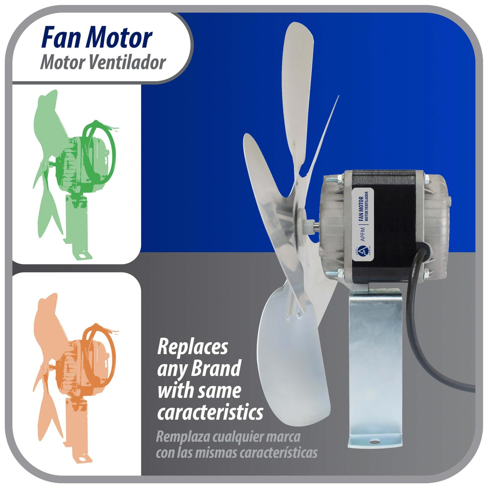 Appli Parts APFM-251E 25W refrigeration condenser and evaporator motor 115V 60Hz