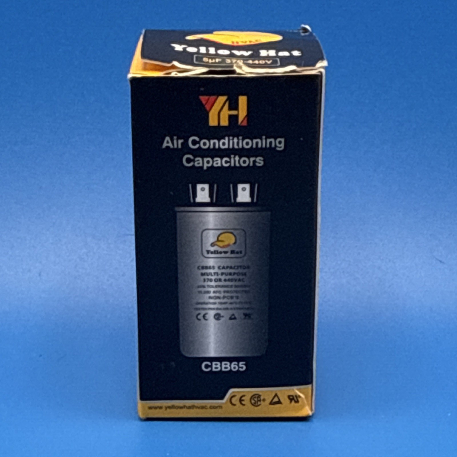 CBB65 370/440V Run Capacitor 45+5 uF AC Dual Capacitor HVAC Air Conditioner
