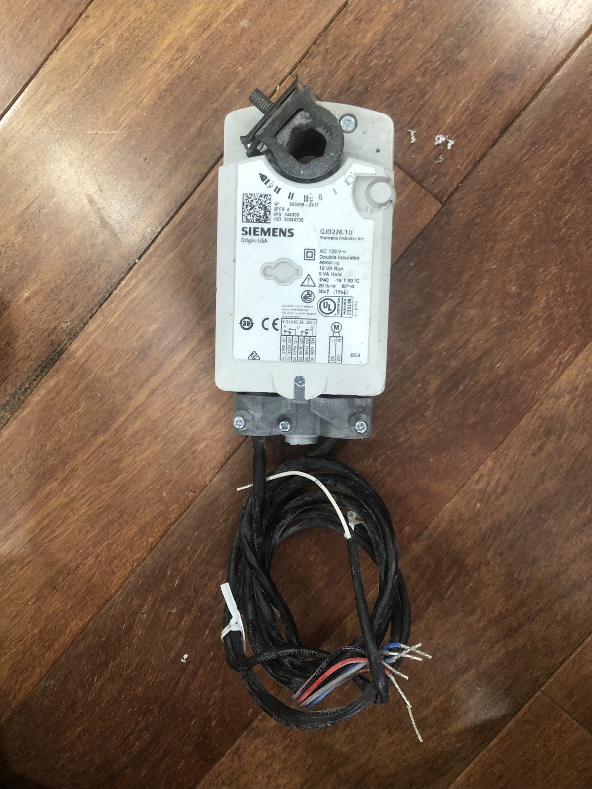 Siemens GJD226.1U Damper Actuator 120V Corded Electric Double Insulated