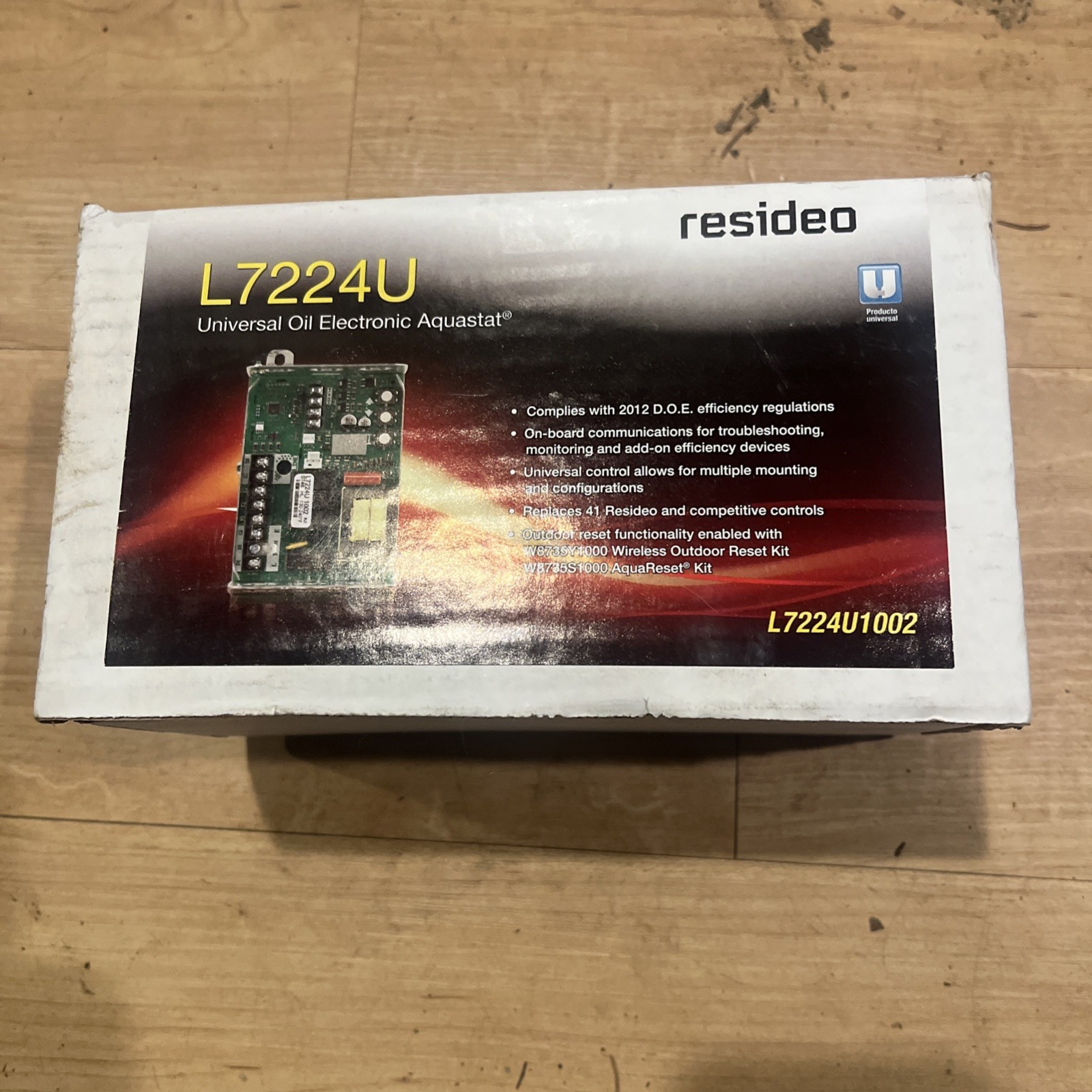 HONEYWELL HOME L7224U1002 Immersion Controller, 130-240F 1RZY3