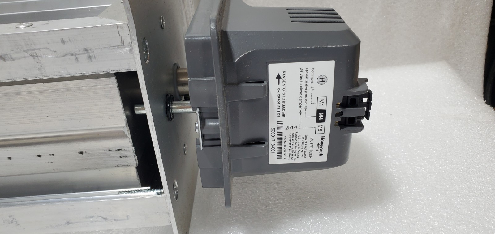 Honeywell TrueZONE ZD16x10TZ 16in x 10in Parallel Blade Zone Damper