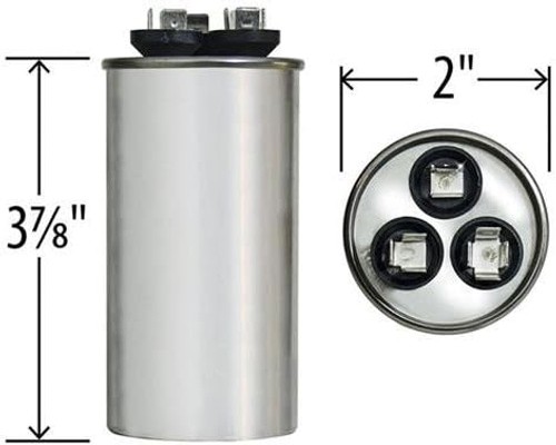 GE Genteq Capacitor round 45/5 uf MFD 370 volt 27L880 (replaces old GE# Z97F9…