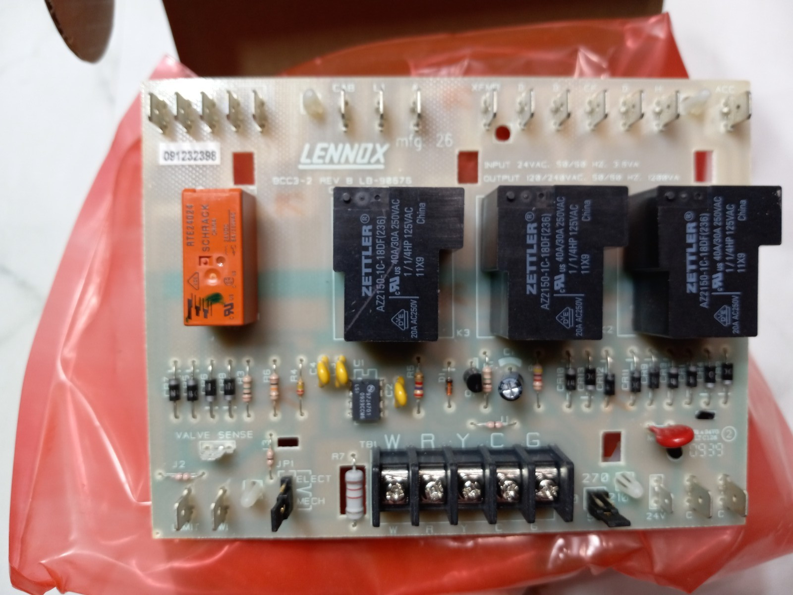 Lennox 48K98 Furnace Control Circuit Board Replacement LB-90089A BCC3 Kit OEM