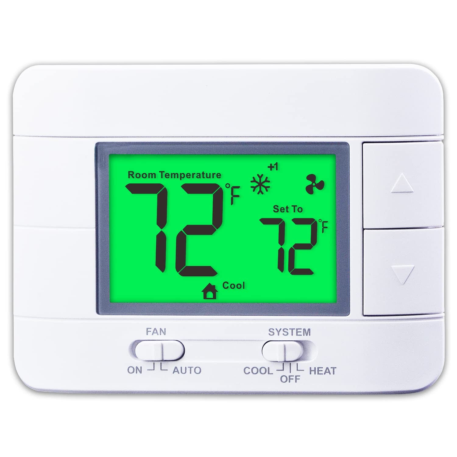 Upgraded Multi-Stage Non-Programmable Thermostats for Home 2 Heat/2 Green