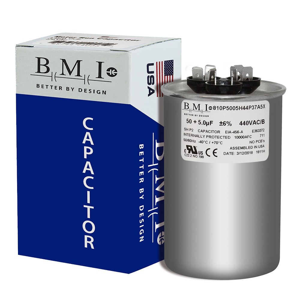 14290 – Mars OEM Replacement Run Capacitor 440/370 VAC 50/5 MFD Round