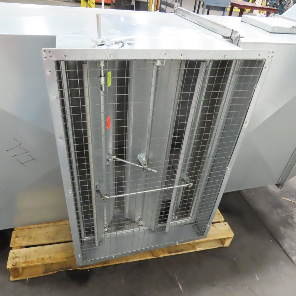 24″ x 36″ HVAC Air Intake Indoor Outdoor Louvered Manual Seasonal Bypass