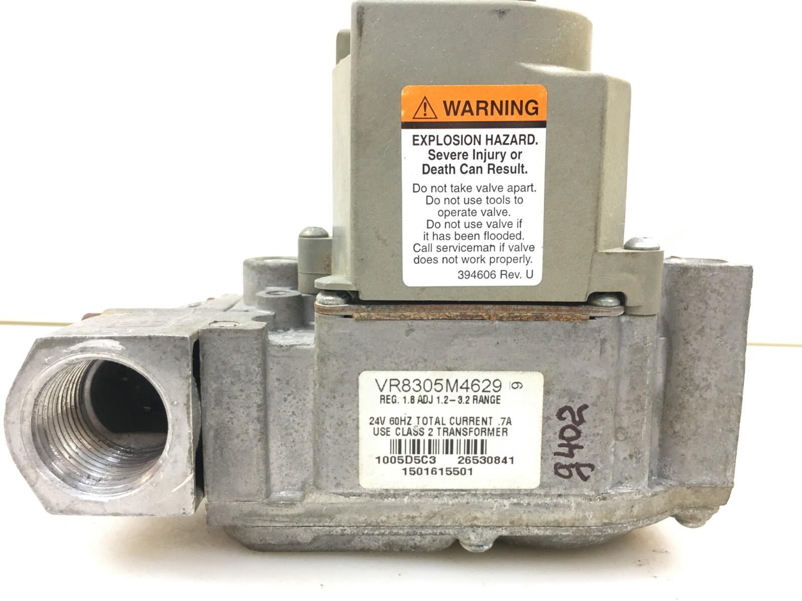 Hayward 1501615501 Honeywell VR8305M4629 Nat Gas Valve in/out 3/4″ used #G402