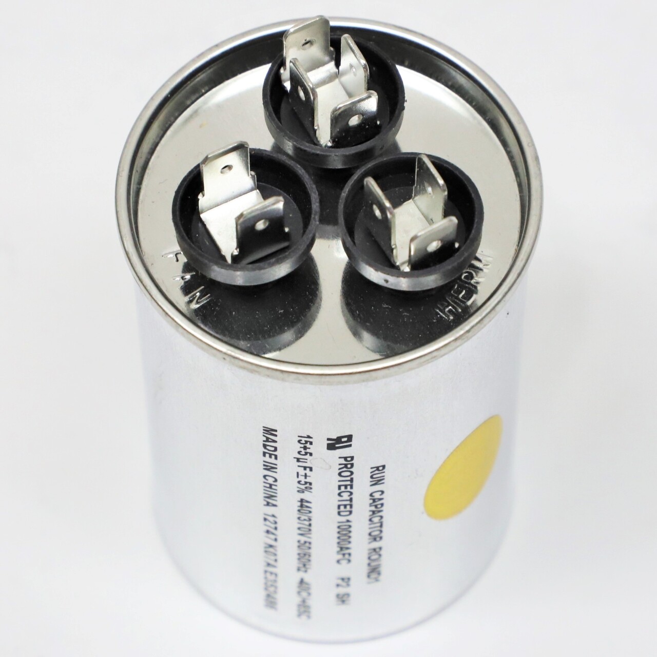 Supco CD15+5X440R HVAC Motor Round Dual Run Capacitor 15 + 5 MFD 440 Volts