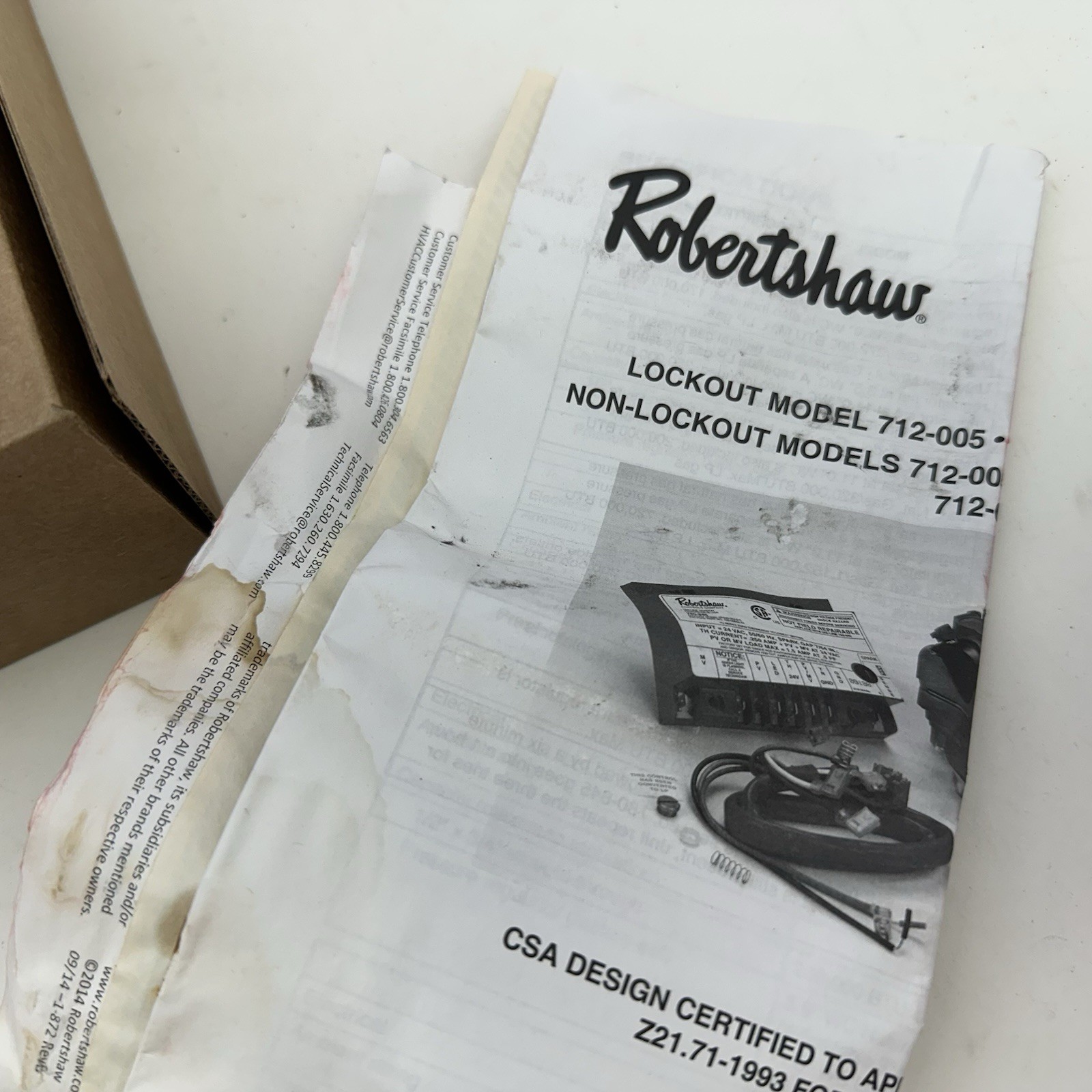 Robertshaw 712-008 Intermittent Pilot Ignition System Universal Kit Nat LP Gas