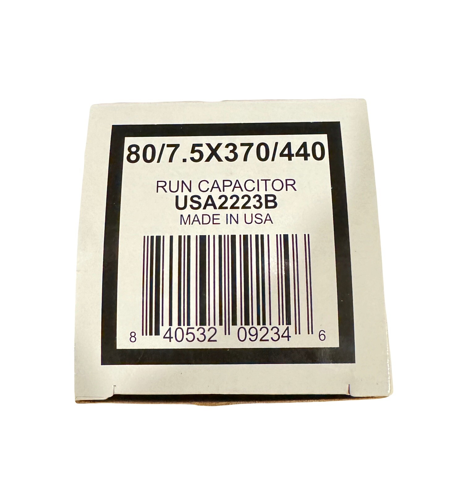 80 + 7.5 MFD AmRad Run Capacitor – Latest Model 370/440VAC – Genuine USA Made
