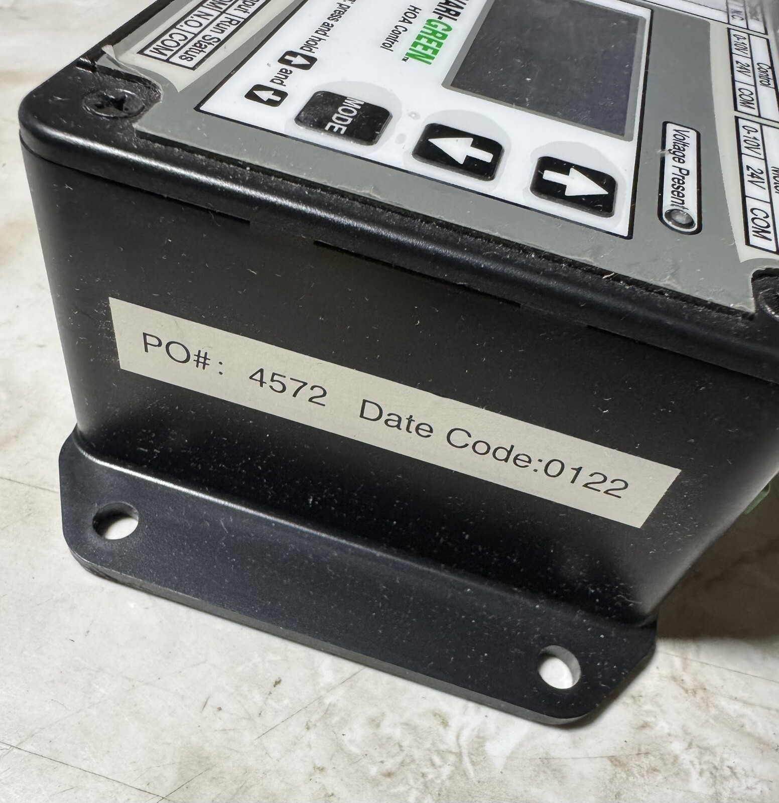 Greenheck 387186 Vari-Green HOA Control 100-277VAC 50/60 Hz Brand New No Reserve