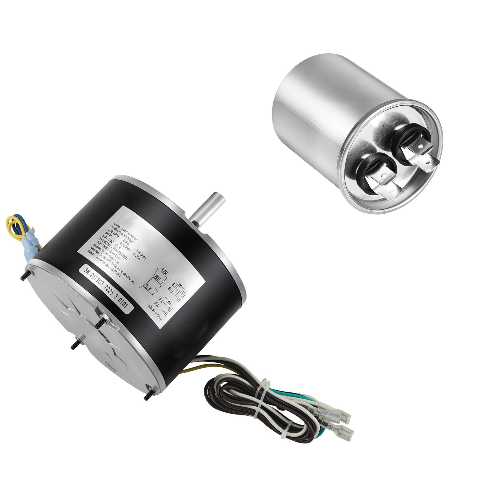 OEM Condenser Fan Motor 1/8HP 208-230V, 48Y Frame