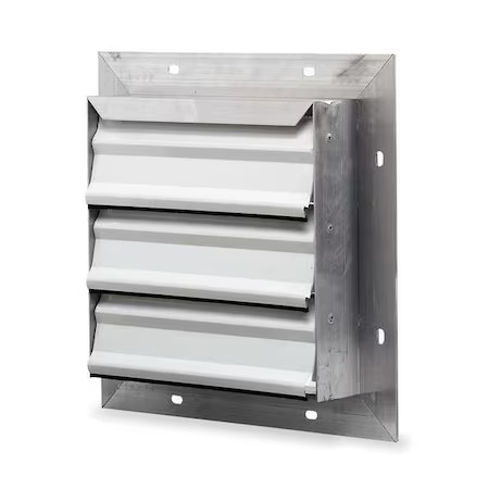 Dayton 3C310 36 In 39″H-W 5.75″L Alu Wall Backdraft Damper, 36-1/2 In X 36-1/2