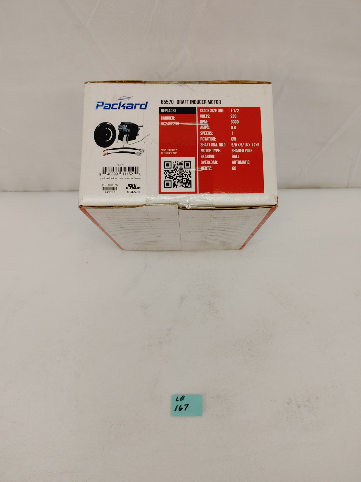 Packard 65570 Draft Inducer Motor SEALED IN BOX