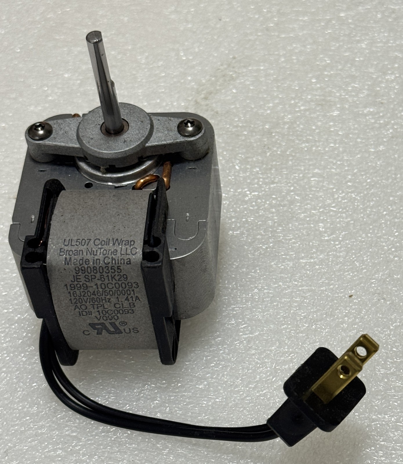 BROAN NUTONE CHINA FAN BLOWER MOTOR 99080355 120V 60HZ 1.41A JE SP-61K29 NEW
