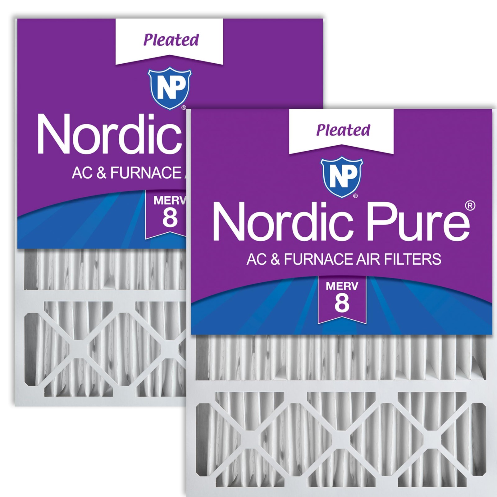 Nordic Pure 20X25X5 Actual Size 19 7/8 X 24 7/8 X 4 3/8 Honeywell/Lennox