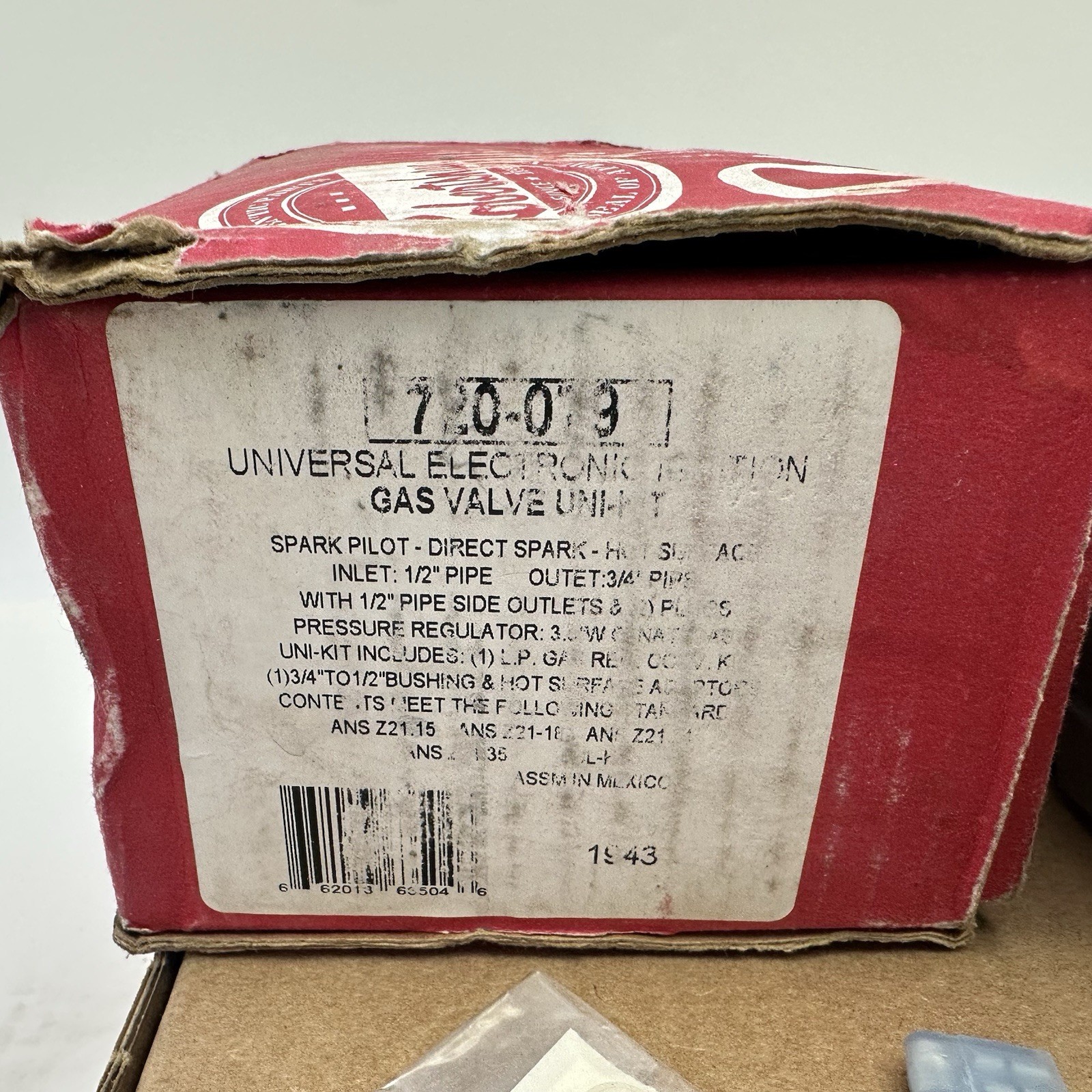 Robertshaw 720-079 Universal Electronic Ignition Gas Valve Uni-Kit Metal