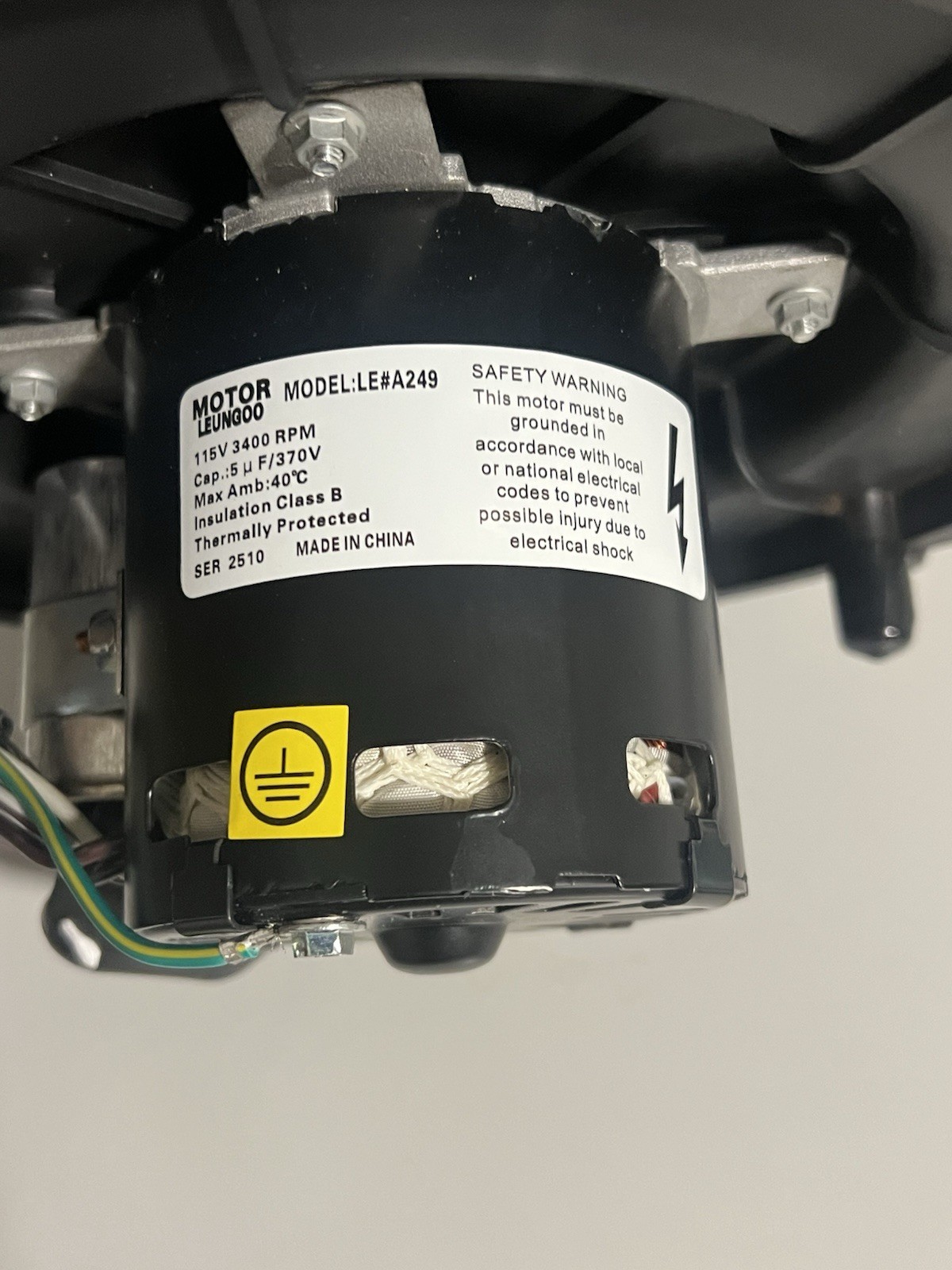 A249 Furnace Draft Inducer Blower Motor 115V 3400Rpm Replacement For Lennox